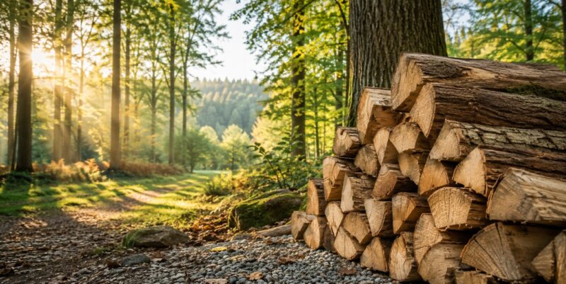 Sustainably sourced wood
